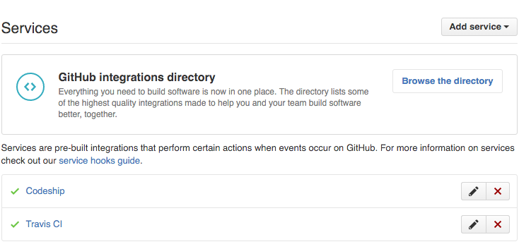 GitHub - Webhooks & Services